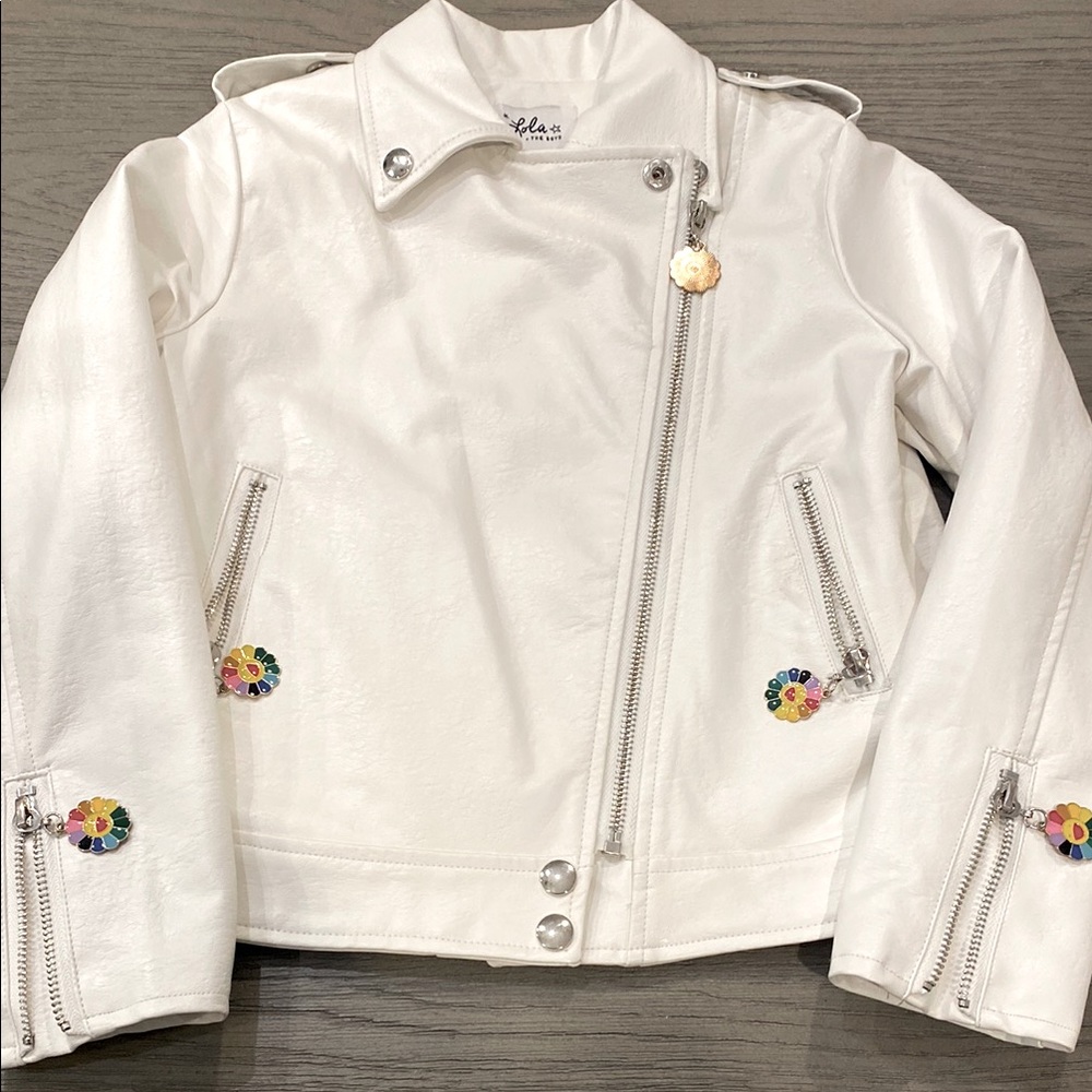 Lola and Boys Faux Leather jacket Size 8